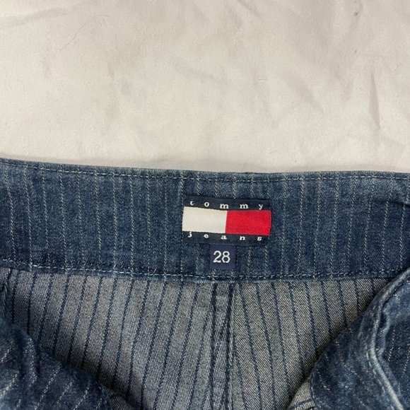 Vintage Pinstripe Tommy Hilfiger Bootcut Jeans - Picture 4 of 5